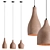 Minimalist Ceramic Pendant Kitchen Light 3D model small image 2