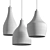 Minimalist Ceramic Pendant Kitchen Light 3D model small image 3