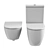 Duravit D-Neo White Washdown Toilets 3D model small image 4