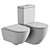 Duravit D-Neo White Washdown Toilets 3D model small image 1