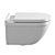 Duravit Starck 3 Toilet Set 3D model small image 2