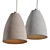 Minimalist Concrete Pendant Light 3D model small image 1