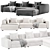 Elegant Dune Poliform Sofa 3D model small image 4