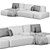 Lema Cloud Sofa Set Modular 3D model small image 5