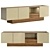 Modern Wooden Sideboard with Doors 3D model small image 2