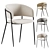 Elegant Nelli Dining Chair 3D model small image 1