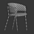 Elegant Nelli Dining Chair 3D model small image 6