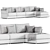 Lema Modular Sofa Extra Comfort 3D model small image 4