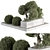 Outdoor Garden Box Plants 3D model small image 2