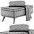 Sleek Owen Bench Set with Plush Accessories 3D model small image 5