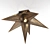 Bronze Star Ceiling Light by Corbett 3D model small image 1