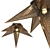 Bronze Star Ceiling Light by Corbett 3D model small image 2