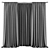 Modern Geometric Curtains 586 3D model small image 2