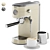 Compact Espresso Coffee Machine, Beige 3D model small image 1