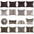 Luxury Decorative Cushions Pack 3D model small image 1