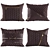 Luxury Decorative Cushions Pack 3D model small image 3