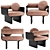 Gallotti&Radice Stami Lounge Armchair 3D model small image 5