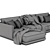 Braxton 2PC Sectional: Contemporary Comfort 3D model small image 4