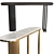 Sleek Oval Console Table_IP 3D model small image 3