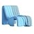 Sleek Modern Armchair N_2 3D model small image 7