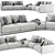 Modern Poliform Bristol Sofa Design 3D model small image 3