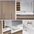 Modern Bathroom Furniture Set 18 3D model small image 1