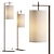 Contemporary Osaka Fl Floor Lamp 3D model small image 1