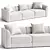 Maura Modular 3-Piece Sofa:Set the Scene 3D model small image 1