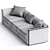 Maura Modular 3-Piece Sofa:Set the Scene 3D model small image 3