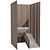 Modern Wood Panel Staircase 3D model small image 2