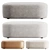 Stylish Guest Pouf Bench Set 3D model small image 3