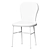  Myko Wood Legs Dining Chair 3D model small image 2