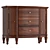 Sheffield Accent Cabinet Drawers Texture 3D model small image 1