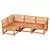 NAMMARO Modular Outdoor Sofa Set 3D model small image 5