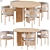 Modern Karimoku Dining Set 3D model small image 1