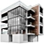 Modern Architectural 3D Model Kit 3D model small image 1