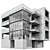 Modern Architectural 3D Model Kit 3D model small image 4