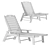 Adjustable All-Weather Adirondack Lounger 3D model small image 7