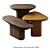 Anvil Side Tables Set 3D model small image 2