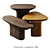 Anvil Side Tables Set 3D model small image 3