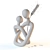 Scandinavian Style Abstract Couple Figurine 3D model small image 4