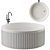 Doric 1350 Round Freestanding Bath, Designer Joshua Gullaci 3D model small image 3