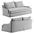 Modern Two-Seater Sofa Chic 3D model small image 4