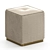 Urban Velvet Ottoman Stool 3D model small image 1