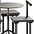  Nordic Modern Dining Set 3D model small image 4