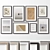 Modern Picture Frame Set Collection 3D model small image 1