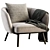 UOVO Armchair: Contemporary Chic Comfort 3D model small image 2