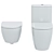 Duravit D-Neo Wall-Toilet Set 3D model small image 3