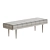 American Walnut Leather Bench Solid 3D model small image 3