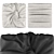 Fabric Texture Wall Art Panel 3D model small image 2